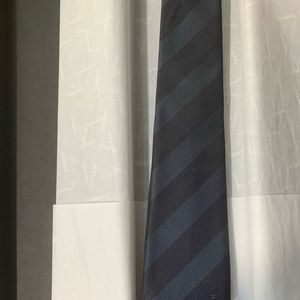 Chanel Two Tone Navy Tie